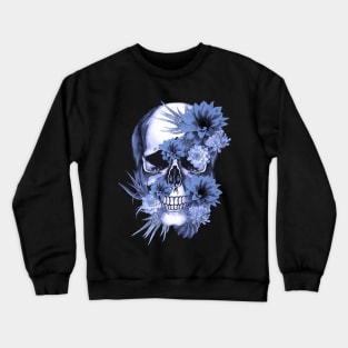 Sage Tribe floral Skull With succulents plants Crewneck Sweatshirt